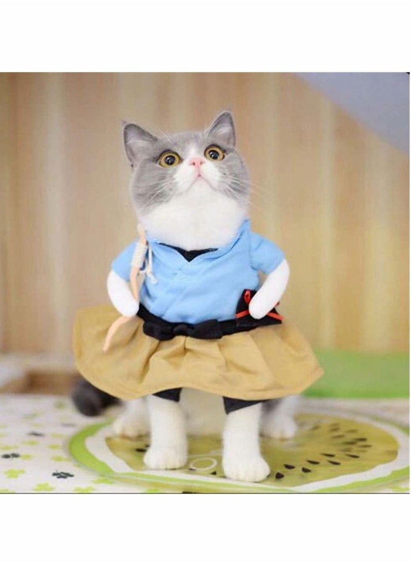 1Pcs New Funny Pet Clothes Super Cute Costumes for Small Dogs and Cats Costume Suit Corsair Dressing up Party Apparel Clothing Summer (Small) - Image 4