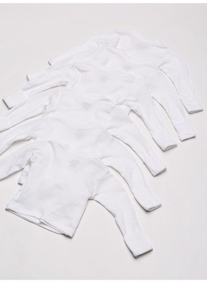 Gerber Gerber Unisex Baby 6-pack Long Sleeve Side Snap Mitten Cuff Shirt  - Image 4