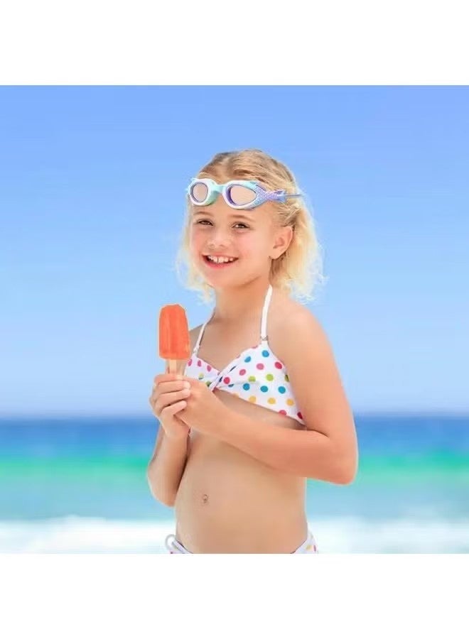 YUKE Kids Swim Cap and Swimming Goggles For Girls Boys(Age 6-14) - Image 4