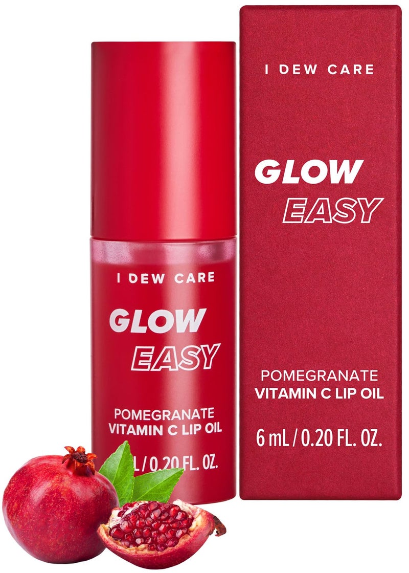 I DEW CARE أحمر شفاه I DEW CARE - توهج سهل بالرمان | زيت جوجوبا، فيتامين C، صبغة لامعة ملونة، مرطب، مكياج كوري، لون وردي، مرطب، كريستال مغذي، 0.20 أونصة سائلة - Image 1