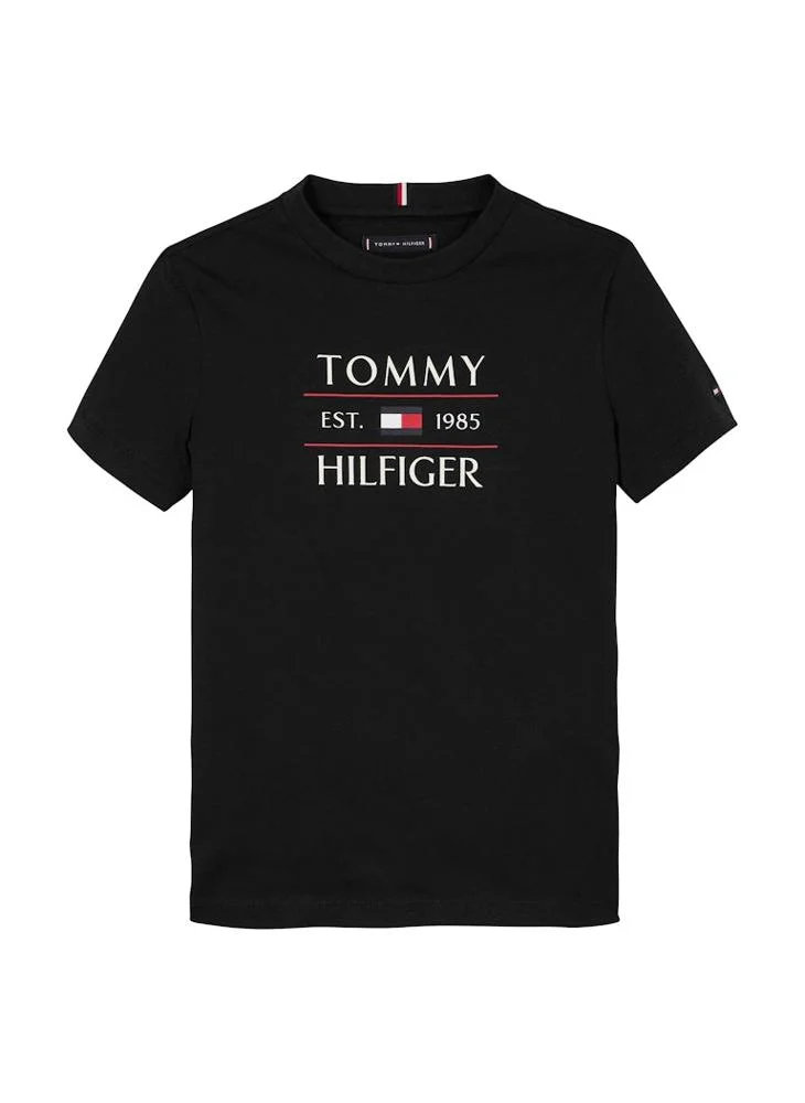 TOMMY HILFIGER Kids Logo Flag Short Sleeve T-Shirt