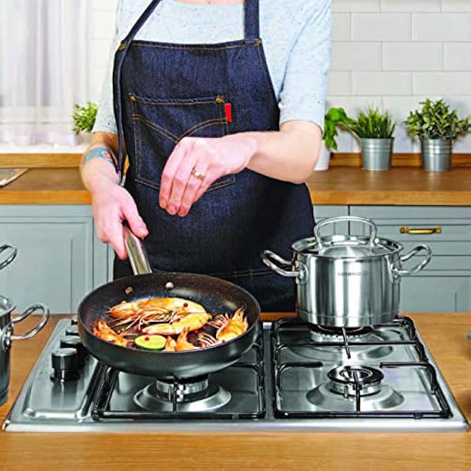 Korkmaz Proline TriPly Bottom Stainless Steel Casserole 28X17 Cm  102 L  Sandwich Bottom Induction Compatible Cooking Pot With High Profile Lid And Handles  Silver  Ka1163 - Image 5