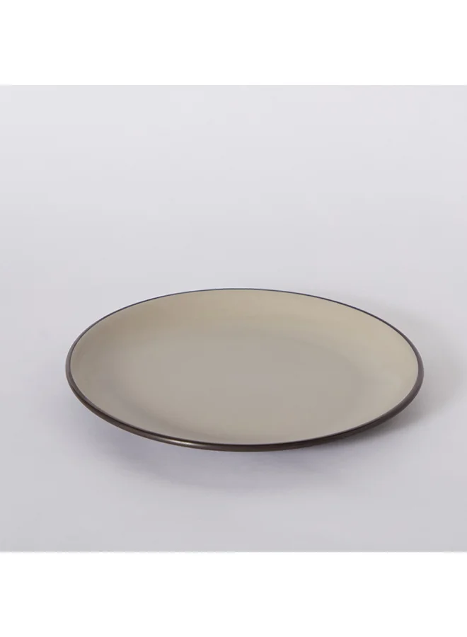 Home Box Home Box Mocha Mist 2-Tone Melamine Buffet Plate 31 x 3 x 31.5 cm