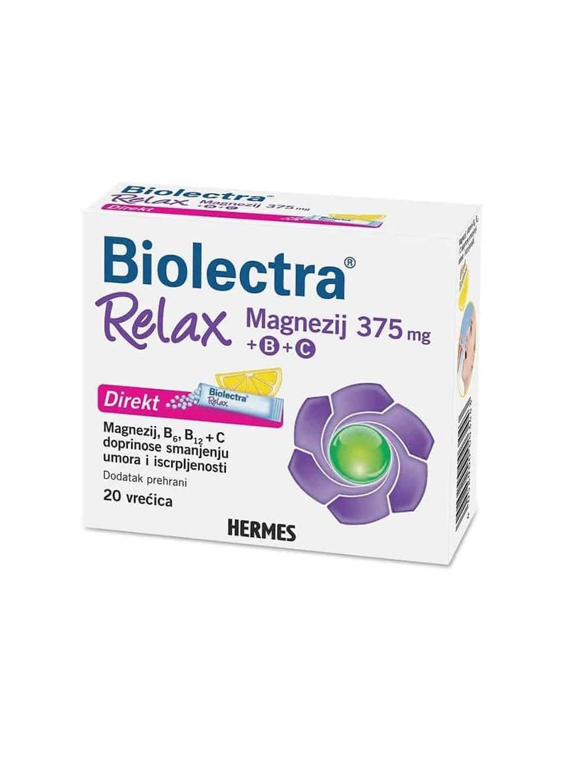 BIOLECTRA RELAX 375MG 20 STICKS