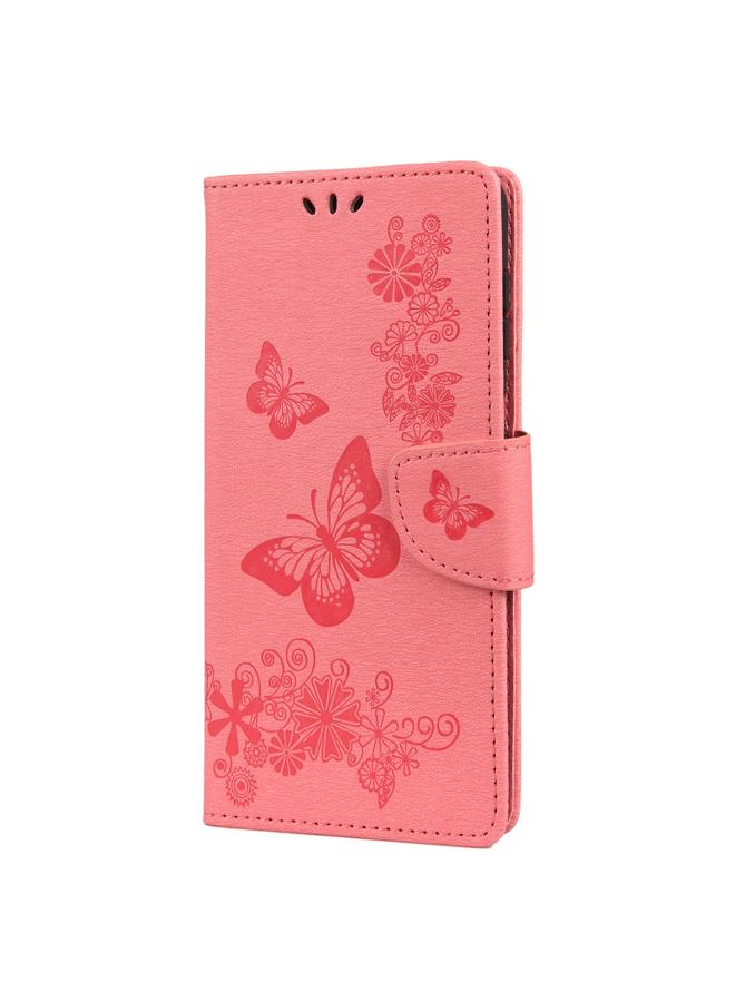 S-TOP Case For Samsung Galaxy A13 5G Butterfly Embossed Horizontal Flip Leather Phone Case with Card Slot & Holder - Image 2