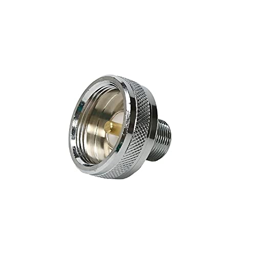 UngSung NMO to SO-239 UHF Female Brass Antenna Mount Adapter Made by Heavy Duty Chrome Plated Brass - Image 2
