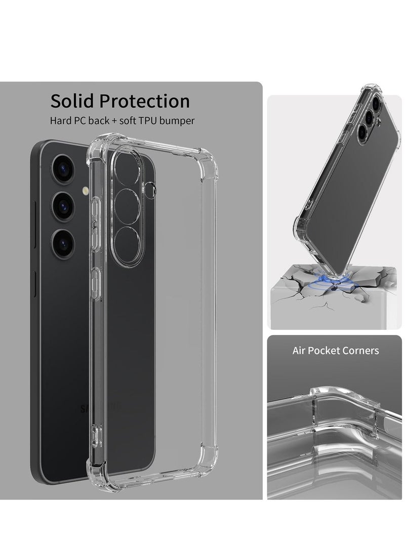 Techie مجموعة حافظة وواقي شاشة لهاتف Samsung Galaxy A05s 2 في 1 - حافظة شفافة من مادة TPU مع واقي شاشة من الزجاج المقوى عالي الدقة - Image 5