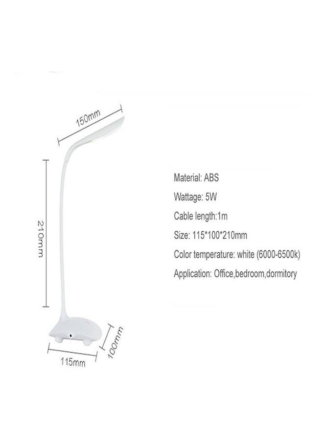 NIBEMINENT Rechargeable LED Table Lamp With Cable White - Image 2