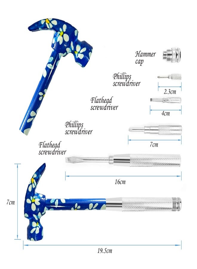 LASUND 6 in 1 Flower Hammer & Screwdriver Tool, All In One Screwdriver Hammer Tools Set, Best Gift for Birthday Valentine's Mother's day Christmas Thanksgiving Halloween - Image 4