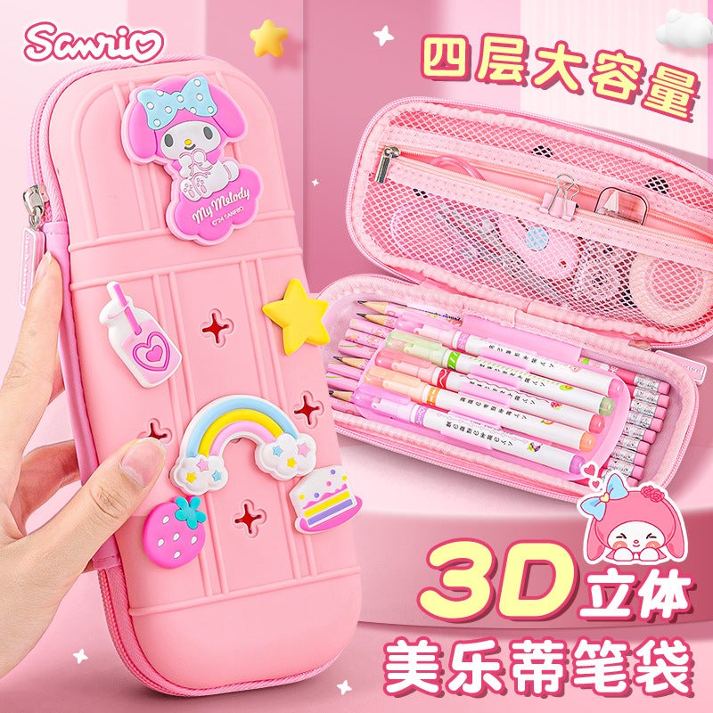 Sanrio Pencil Case Kulomi Meruti Yugui Dog Stationery Case For Primary School Students With Coin Purse Women'S Cute Pencil Case - Image 1