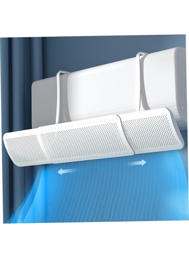 واقي هواء المكيف القابل للتعديل – موزع تدفق الهواء البارد بزاوية دوران 180°، درع مكيف قابل للتمديد (58–95 سم) – حماية من الهواء المباشر للمنزل والمكتب - Image 1