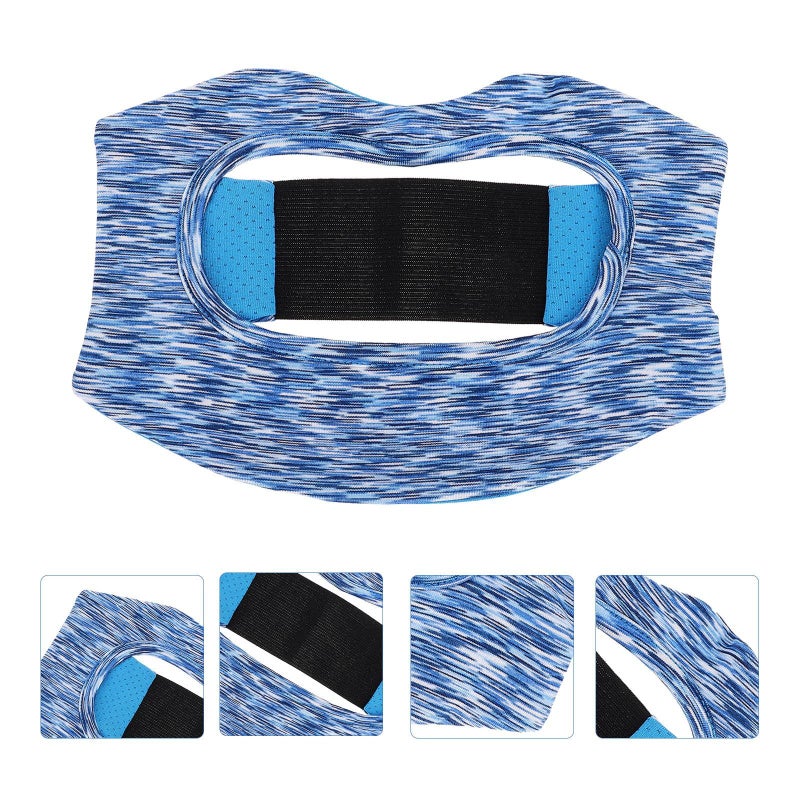 Blue Mesh VR Headset Cover Breathable Quick Dry Face Pad for Gamers - Image 4