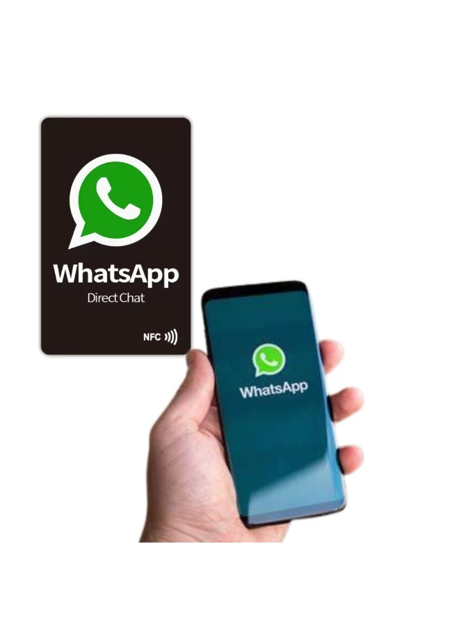 NFC WhatsApp Card Messenger Direct , PVC Card, Send WhatsApp Message on Single Tap, Don't waste your time by saving it your contact. - Image 3