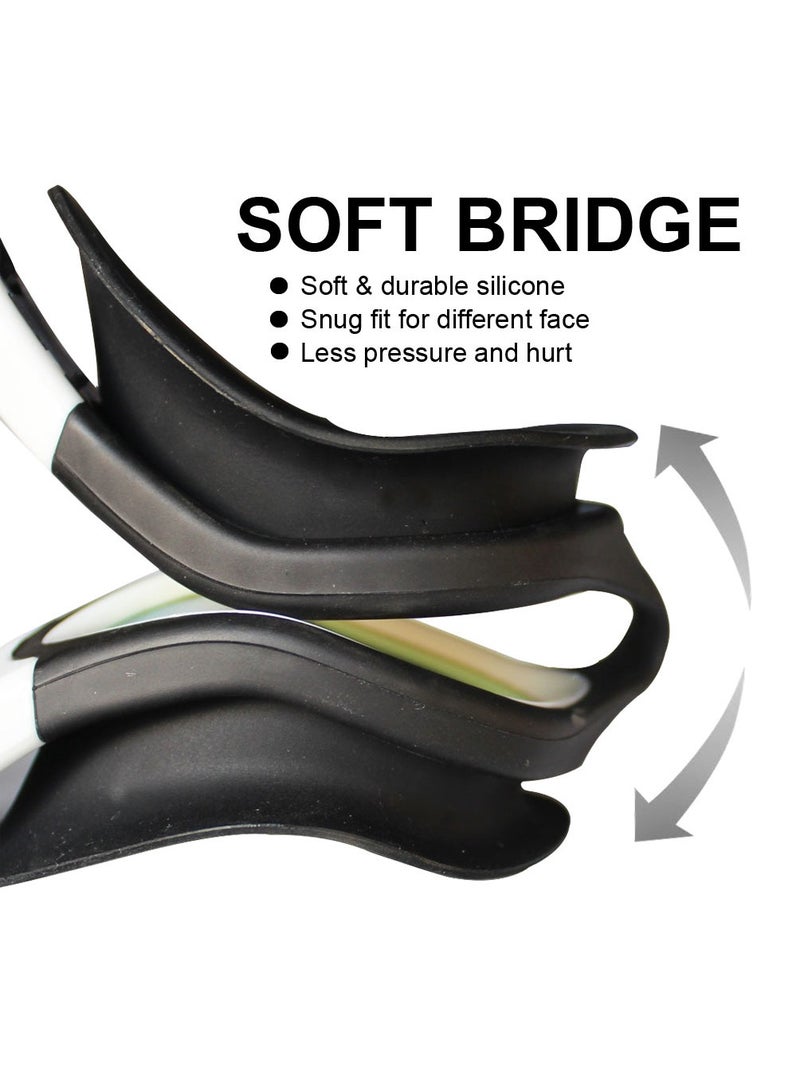 Whale Professional Adult Anti-fog UV protection Lens Men Women Swimming Goggles Waterproof Adjustable Silicone swim (Yellow) - Image 3