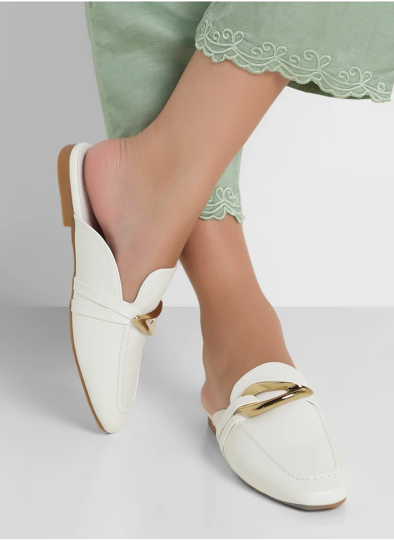 ELLA Ladies Slip On Flat Mule