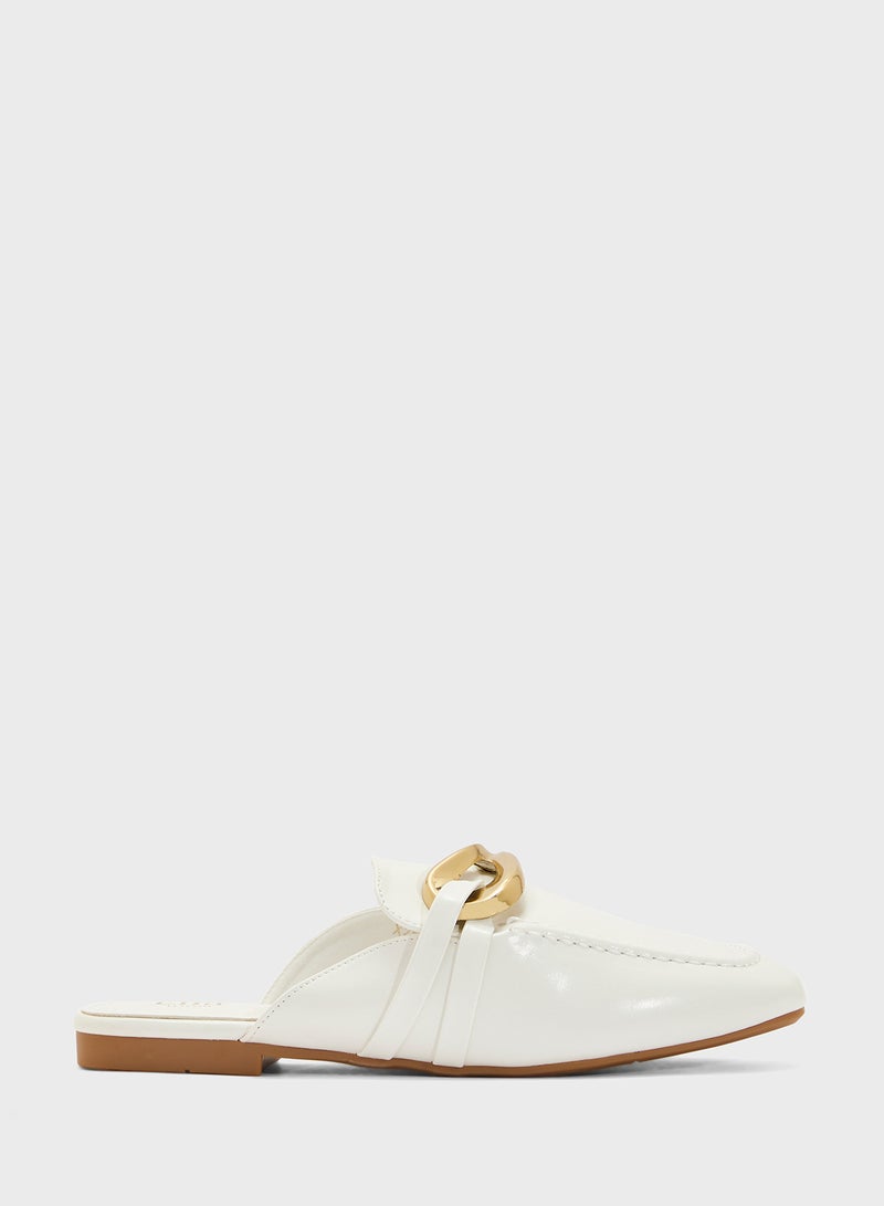 ELLA Ladies Slip On Flat Mule - Image 1