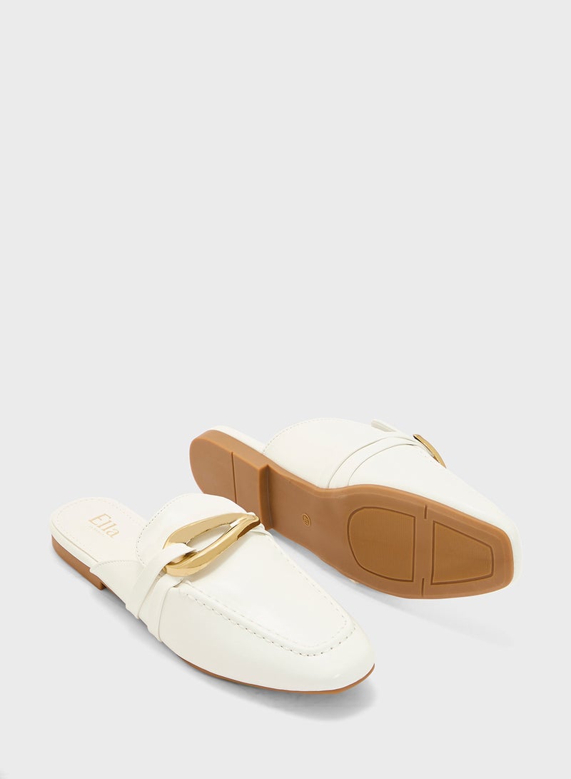 ELLA Ladies Slip On Flat Mule - Image 3