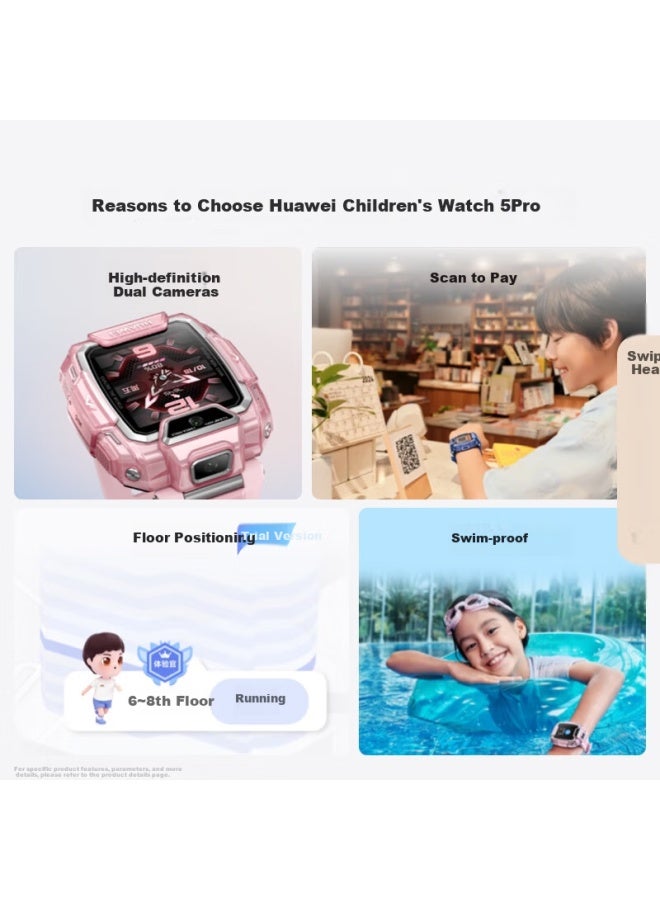 Huawei Children'S Smartwatch 5 Pro Midsummer Purple Huawei Smartwatch Offline Positioning Green Guardian Hd Dual Camera Children'S Phone Watch Student Boys And Girls - Image 1