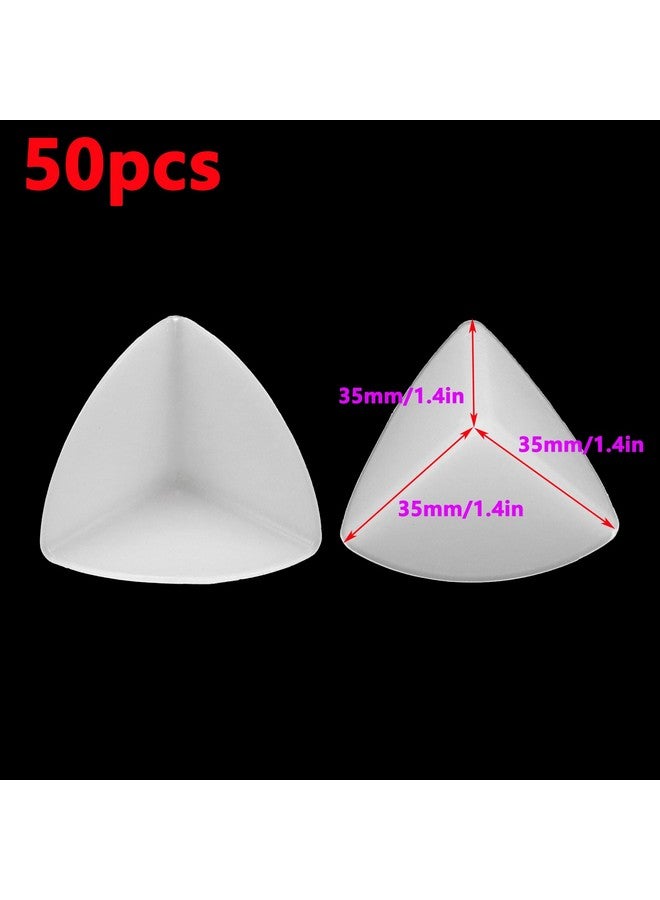 Antrader Shipping Box Corner Protectors,50Pcs Packaging Edge Protectors Corner Protector PP Plastic Packaging Edge Protectors for Box Shipping,1.4" L x 1.4" W x 1.4" H - Image 2