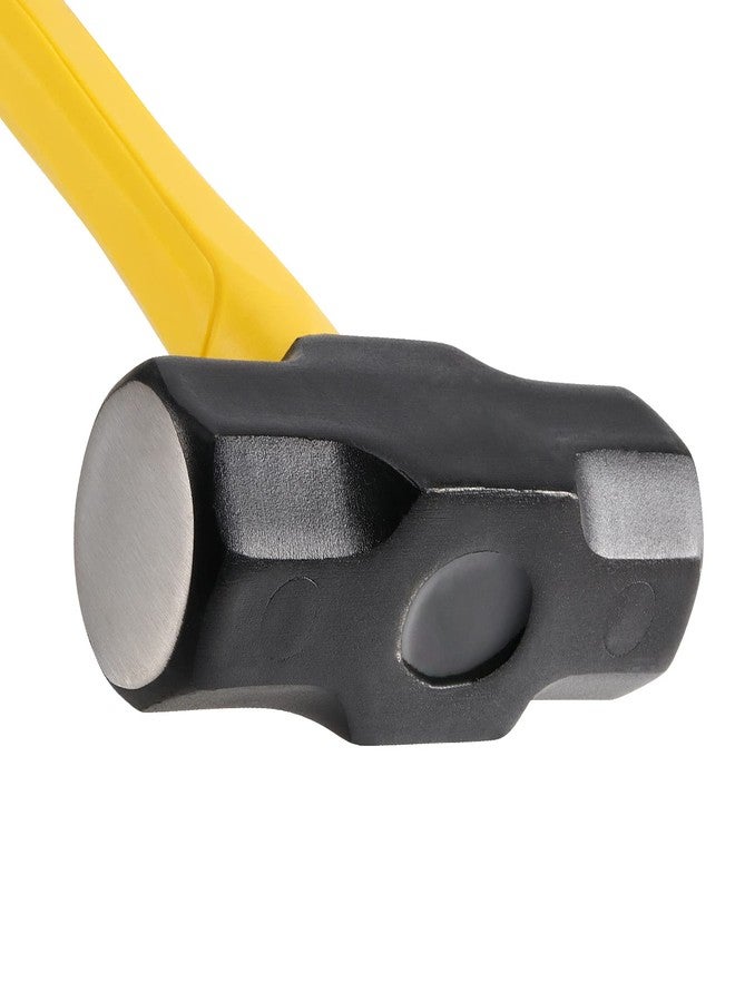 MANCHAP 2 PCS 16 Inch 4 Lbs Sledge Hammer, Mini Club Hammer with with Fiberglass Handle, 4 Pound Drilling Crack Hammer for Demolition and Construction,black yellow - Image 3