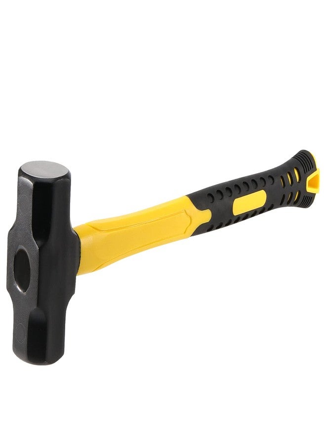 MANCHAP 2 PCS 16 Inch 4 Lbs Sledge Hammer, Mini Club Hammer with with Fiberglass Handle, 4 Pound Drilling Crack Hammer for Demolition and Construction,black yellow - Image 4