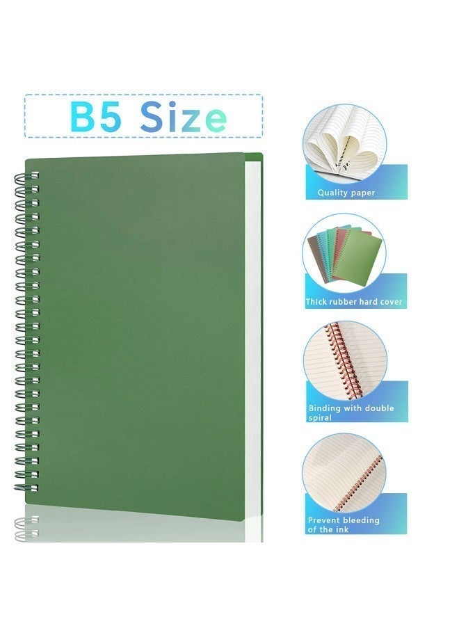 5 PCS Spiral Notebooks,B5 Size Hardcover, 160 Smooth Lined Pages, Executive Grade Notebooks Perfect for University Lectures & Study Notes, Office Meetings,and Personal Goal Planning & Daily Schedules - Image 2