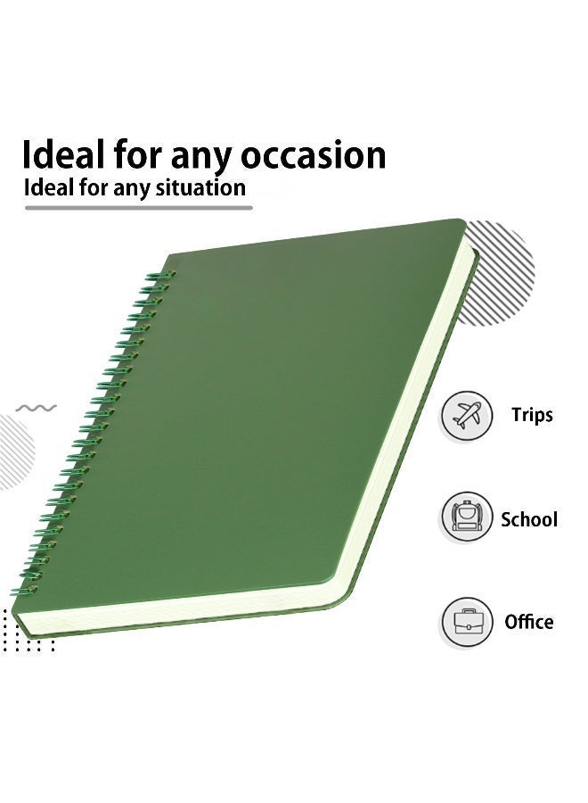 5 PCS Spiral Notebooks,B5 Size Hardcover, 160 Smooth Lined Pages, Executive Grade Notebooks Perfect for University Lectures & Study Notes, Office Meetings,and Personal Goal Planning & Daily Schedules - Image 4