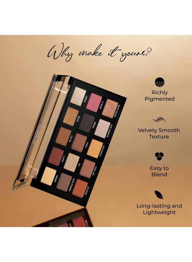 Insight Cosmetics 15 Color All Eyes On You Eyeshadowmatteshimmerbeginner Friendly & Long Lasting Eye Shadow Palettelong Wearing And Easily Blendable Eye Makeup Palette Mk04 - Image 2