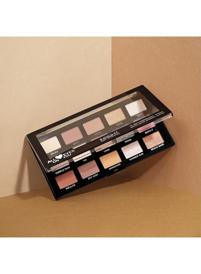 Insight Cosmetics 15 Color All Eyes On You Eyeshadowmatteshimmerbeginner Friendly & Long Lasting Eye Shadow Palettelong Wearing And Easily Blendable Eye Makeup Palette Mk04 - Image 4