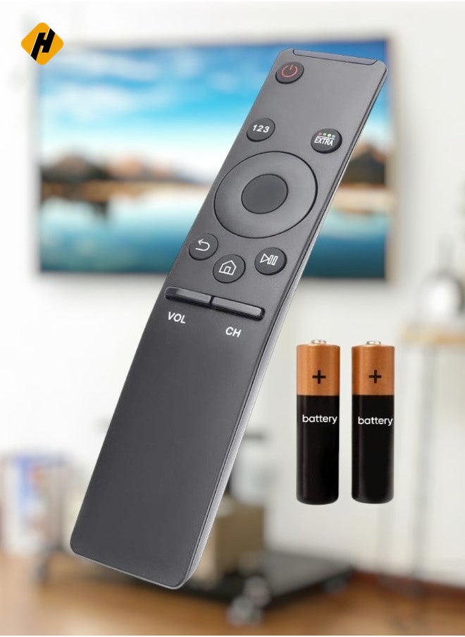 HuHa - Universal Remote Control for Samsung 2K, 4K, 8K, 3D, HD, UHD, Curved LED, QLED, and Older Models – Compatible with BN59-01259B/D/E, BN59-01241A/60A/66A, UN32/40/43/49/50/55/58/65/75 KS/KU/MU 6/7/8/9 Series - Image 1