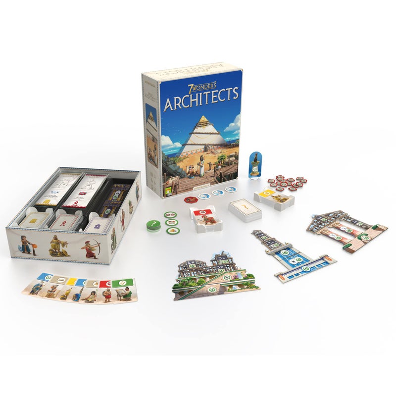 Asmodee 7 Wonders Architects - Shape History with Your Ingenious Wonders, Civilization Strategy Game for Kids and Adults, Ages 8+, 2-7 Players, 25 Minute Playtime - Image 2