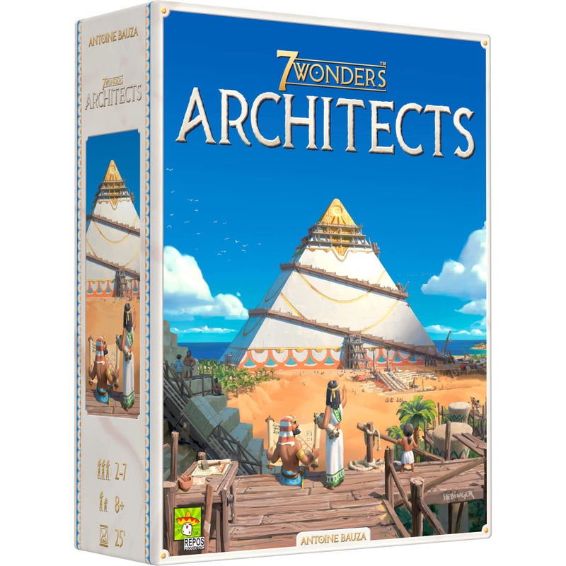 Asmodee 7 Wonders Architects - Shape History with Your Ingenious Wonders, Civilization Strategy Game for Kids and Adults, Ages 8+, 2-7 Players, 25 Minute Playtime - Image 1