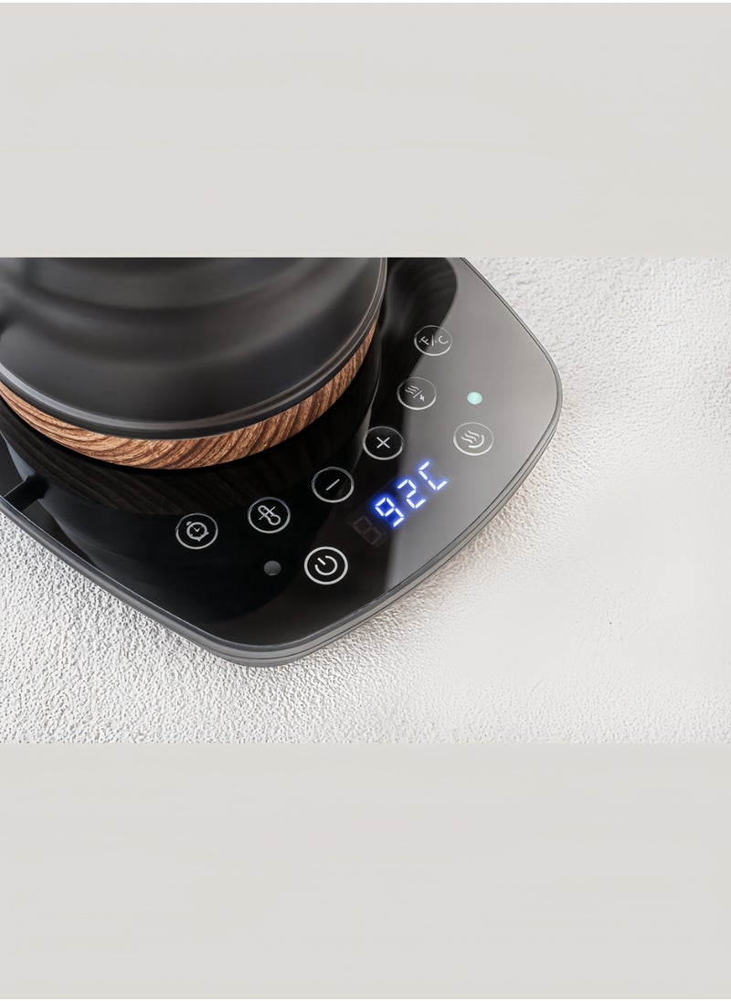 Electric Gooseneck Kettle V60 Coffee Kettle 1000ML 1200W Power dry Protection Touch Screen Matte Black Adjustment with Digital Display Temperature Automatic Insulation Stainless Steel Material Suitable for Home and Offic - pzsku/ZF8FEFFB7A5584EC2454EZ/45/_/1733980667/1cb38042-ed76-415e-98a7-f28425908475