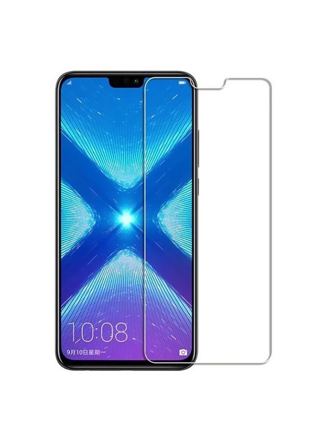 واقي شاشة من الزجاج المقوى المنحني خماسي الأبعاد لهاتف هواوي هونر 8X ماكس شفاف / أسود