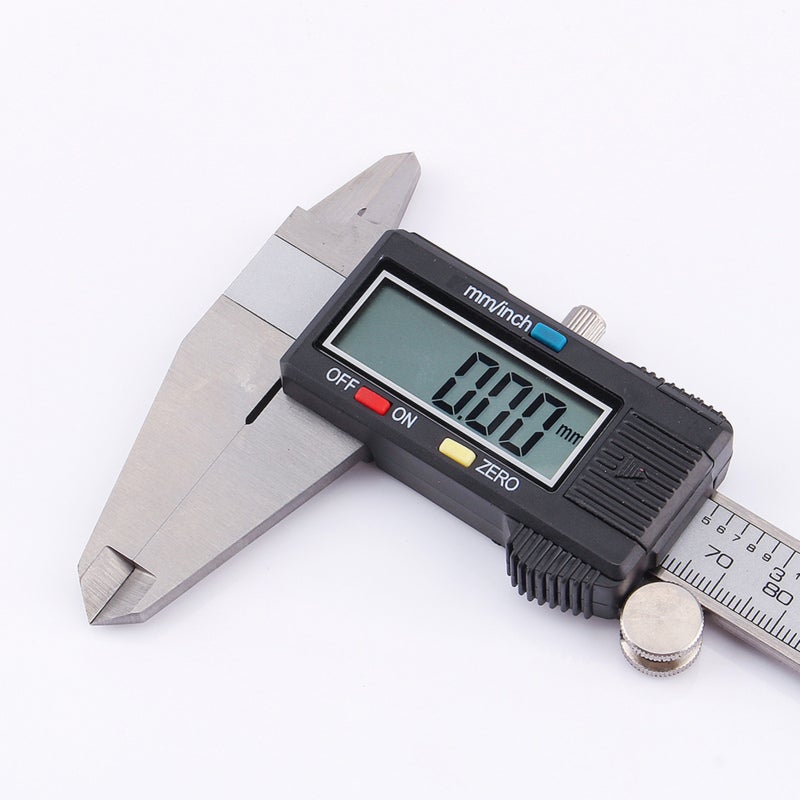 Digital Caliper: Premium Stainless Steel, Ergonomic Grip With LCD Display - Precise Internal External Height Measurements, Easy To Use Digital Vernier Caliper for Home DIY Professional Projects - Image 2