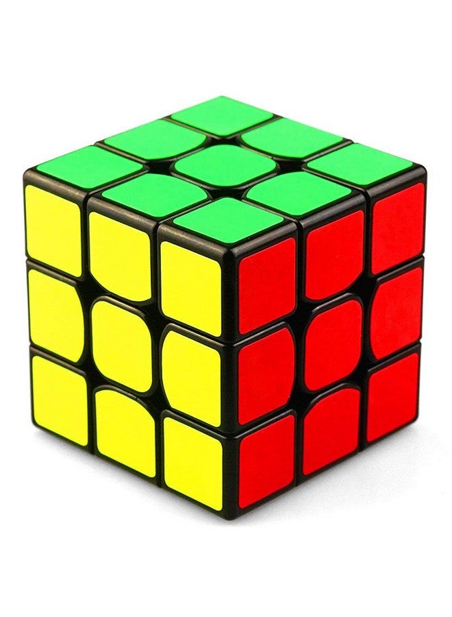 D ETERNAL Sengs Magic Speed Cube 3x3x3 High Speed Cubic Cubes Puzzle Brainteaser Game Toy, Black Base - Image 1