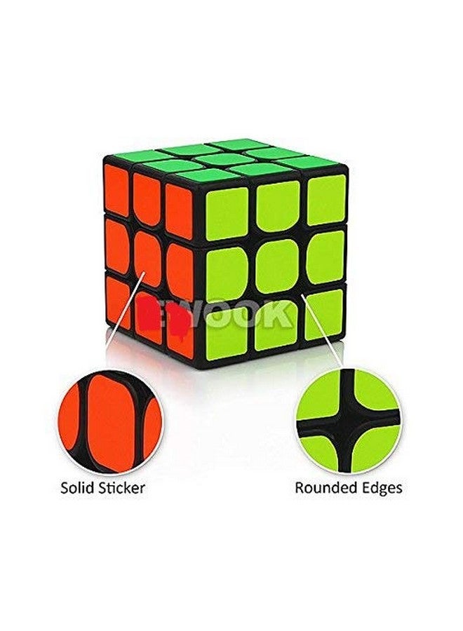 D ETERNAL Sengs Magic Speed Cube 3x3x3 High Speed Cubic Cubes Puzzle Brainteaser Game Toy, Black Base - Image 3