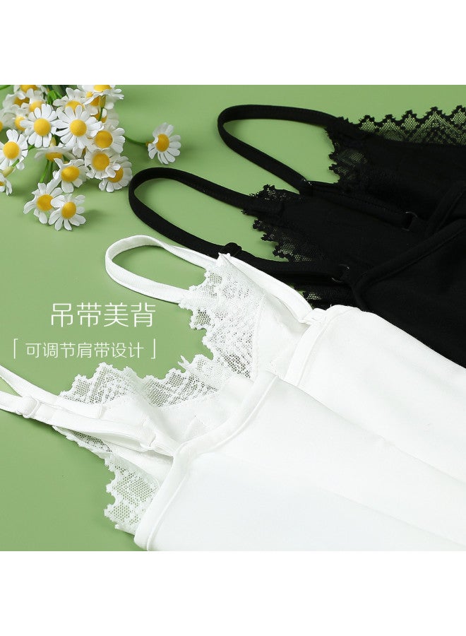 Red Bean Breathable Modal Lace Cami Top For Women, Summer Layering Staple, Versatile Wear, Stylish Back Design - Image 5