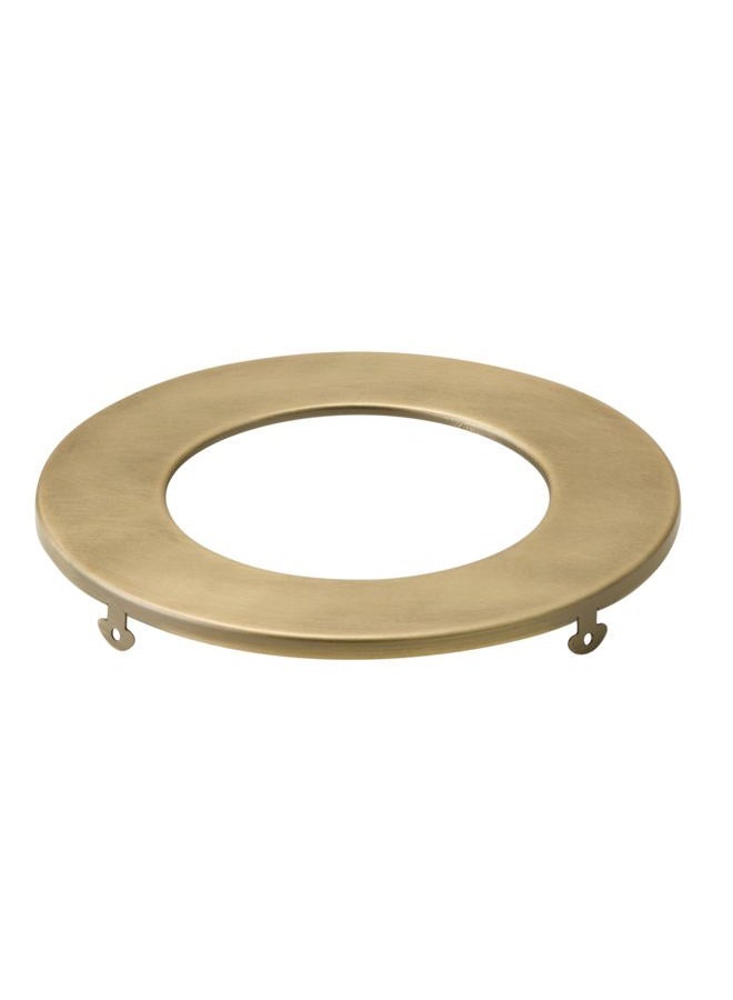 Kichler Direct-to-Ceiling Slim Decorative Trim 4 inch Round Natural Brass - Image 1
