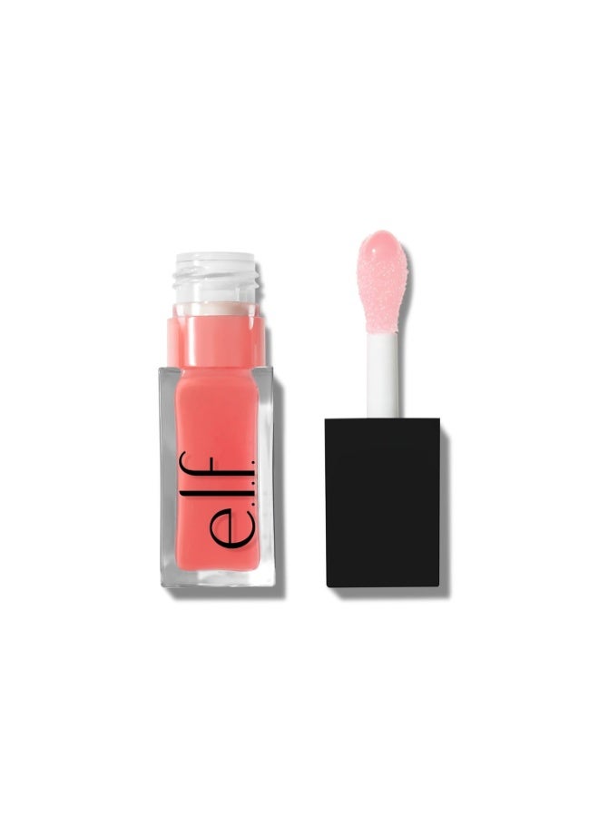 إلف زيت الشفاه e.l.f. Glow Reviver – زيت شفاه مُلوَّن ومُغذٍّ يمنح لمسة نهائية عالية اللمعان، مُعزَّز بزيت الجوجوبا، نباتي ولم يُجرَّب على الحيوانات – درجة Pink Quartz، سعة 7.6 مل - Image 1