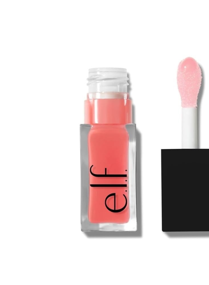 إلف زيت الشفاه e.l.f. Glow Reviver – زيت شفاه مُلوَّن ومُغذٍّ يمنح لمسة نهائية عالية اللمعان، مُعزَّز بزيت الجوجوبا، نباتي ولم يُجرَّب على الحيوانات – درجة Pink Quartz، سعة 7.6 مل - Image 3