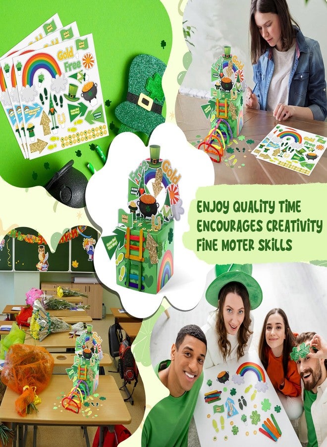 Tinlade 12 Set Leprechaun Trap Kit St Patrick's Day Decorations DIY Funny Catch a Leprechaun Trap Kit Irish Activity Party Supplies for Saint Patrick's Classroom Office Party Craft - Image 5
