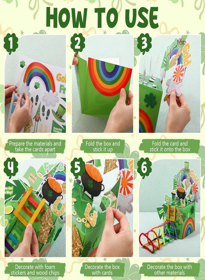 Tinlade 12 Set Leprechaun Trap Kit St Patrick's Day Decorations DIY Funny Catch a Leprechaun Trap Kit Irish Activity Party Supplies for Saint Patrick's Classroom Office Party Craft - Image 4