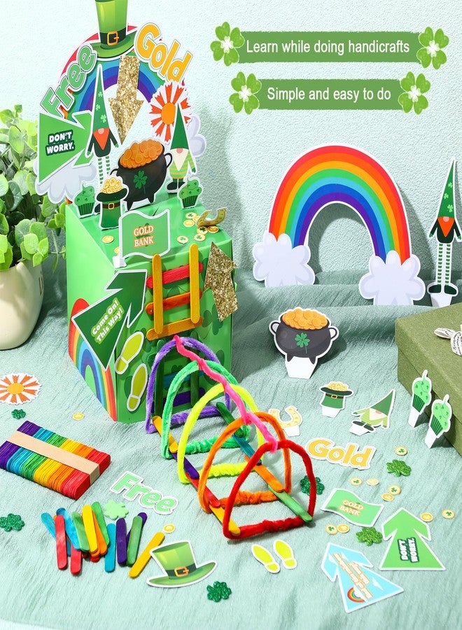 Tinlade 12 Set Leprechaun Trap Kit St Patrick's Day Decorations DIY Funny Catch a Leprechaun Trap Kit Irish Activity Party Supplies for Saint Patrick's Classroom Office Party Craft - Image 3