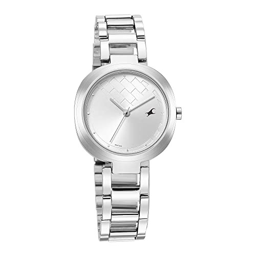 Fastrack Stunners Quartz Analog Silver Dial Silver Stainless Steel Strap Watch for Girls - NT6247SM02 - Image 2