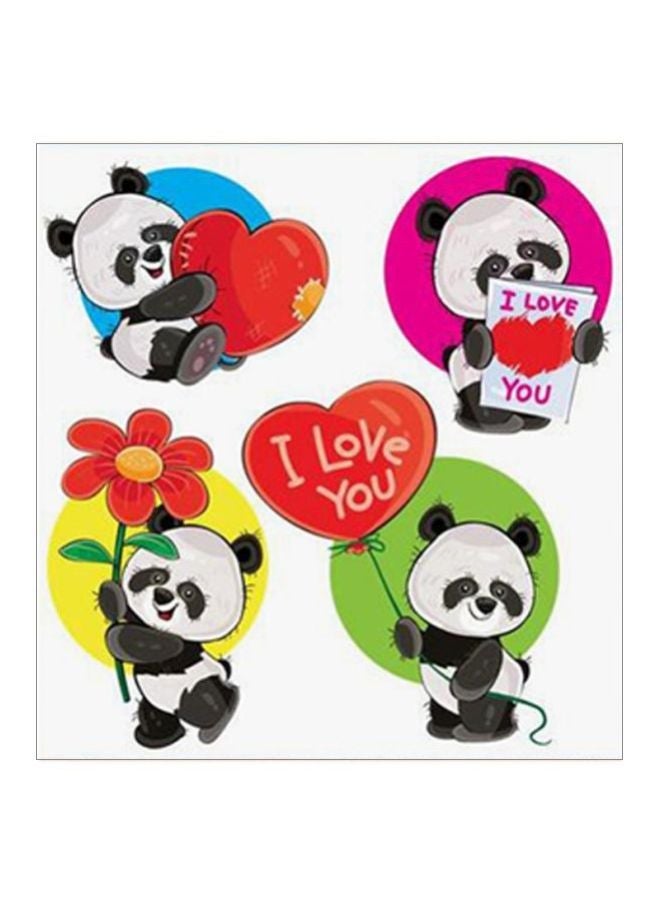 RYN Panda MDF Wall Art Multicolour 30x30centimeter - Image 2