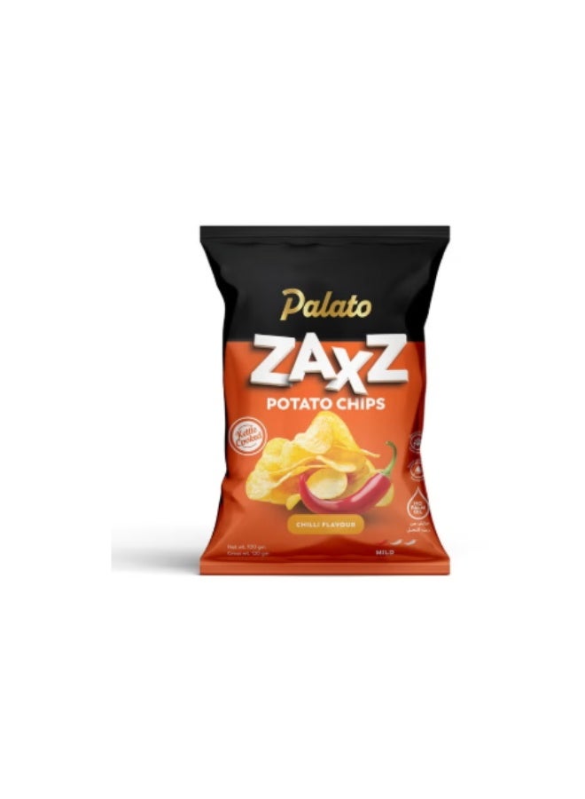Palato Kettle Cooked Non Palm Oil Potato Chips 100gm- Chilli Flavor - Image 1
