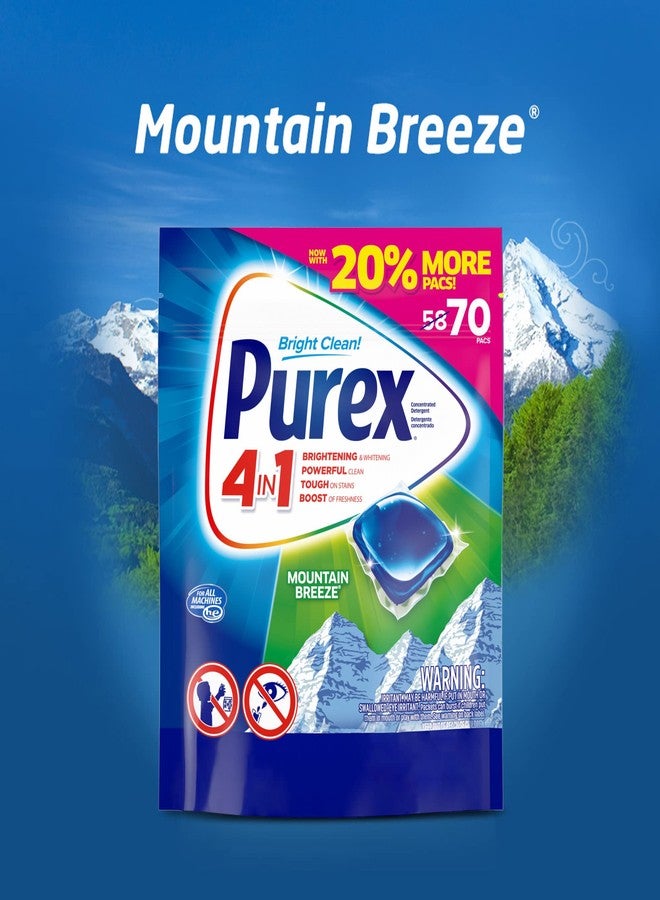 Purex 4-in-1 Laundry Detergent Pacs, Mountain Breeze, 70 Count - Image 3
