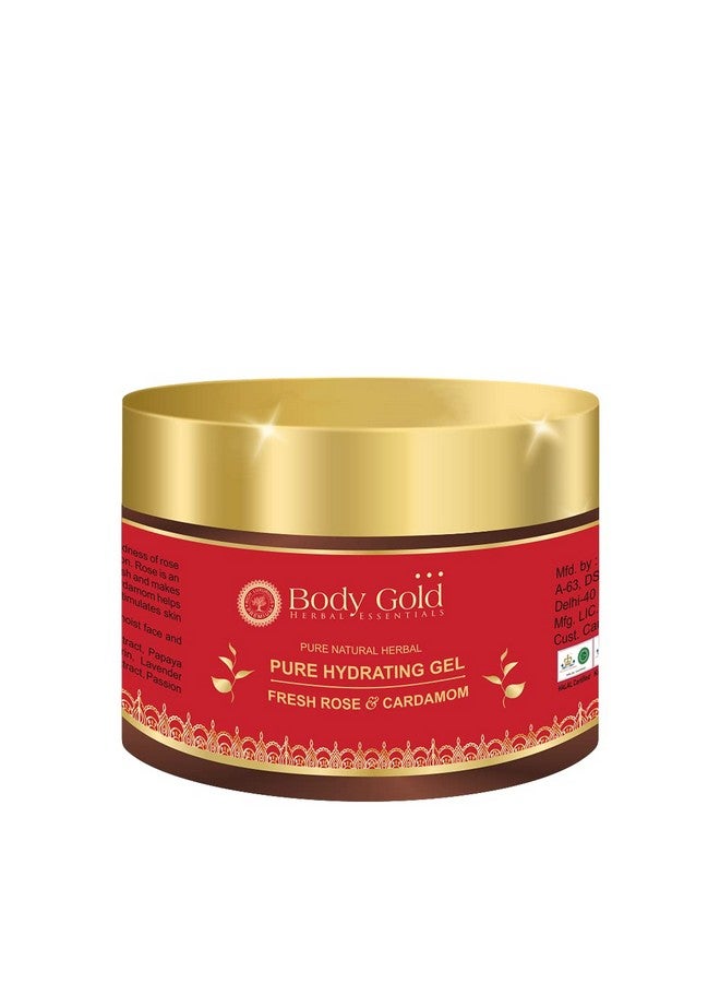 Body Gold Pure Hydrating Gel - Fresh Rose & Cardamom it Calms the skin,Reduces irritation,Hydrating,Stimulates skin regeneration,Clears the skin 50gm(GL-02) - Image 1