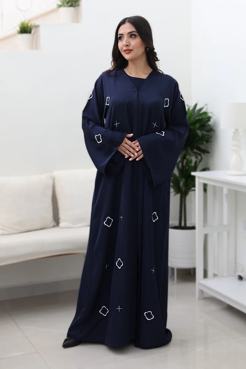 NUKHBAA Midnight Bloom Abaya-746